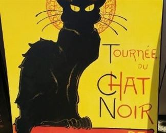 tbs large Chat Noir poster on mdf