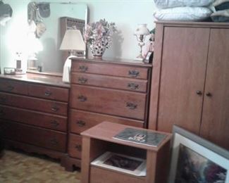 Dressers, end tables wardrobe