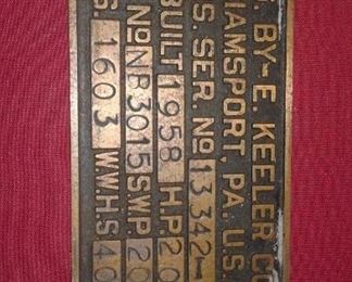 building plaque-cast brass