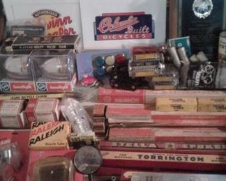 HUGE selection of NOS vintage SCHWINN and other Bicycle repair parts and accessories