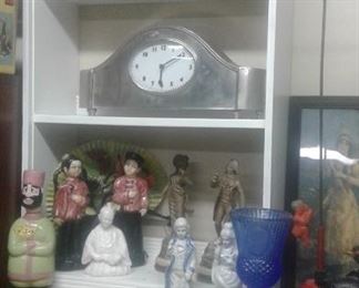 Chrome clock!  Light up Cinderella Coach Monkey climbs down post