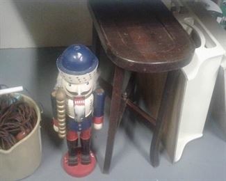 Stands, shelves nutcracker-he's tall!