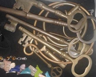 large brass keys