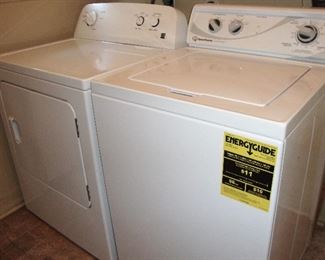 KENMORE DRYER, SPEED QUEEN COMMERCIAL HEAVY DUTY WASHING MACHINE