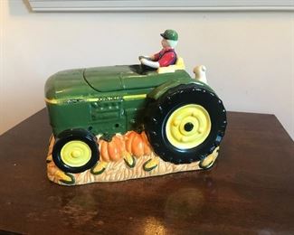 John Deere Tractor cookie jar