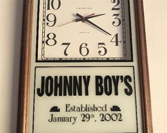 Johnny Boy’s wall clock