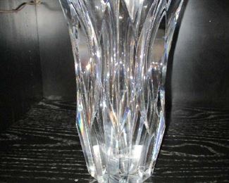 Heavy Baccarat Vase, "Odile" pattern, 12"H