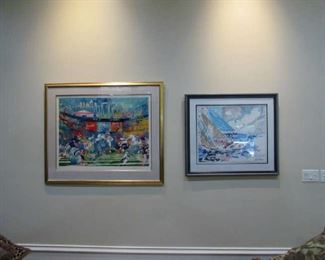 LeRoy Neiman "Georgia Dome" and America's Cup, serigraphs