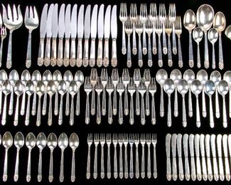 International Silver Northern Lights Sterling Silver Flatware 140.81 OZT