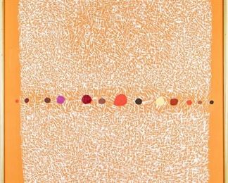 Kim Foon (Korea, 1924-2013) Oil On Canvas, Abstract Composition