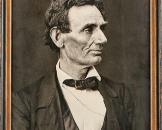 Nathaniel E. Stein Collection Direct Enlargement Photo Of Lincoln From Hesler Gass