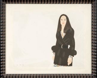 Alex Katz (American, B.1927) Contemporary Etching In Colors, "Maria I"