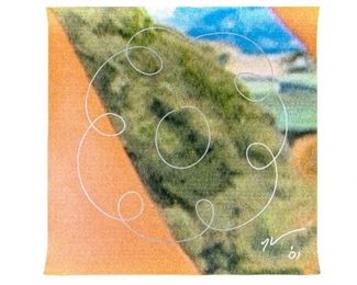 Jeff Koons Signed Vinyl Panel From Hugo Boss Art Wall #1