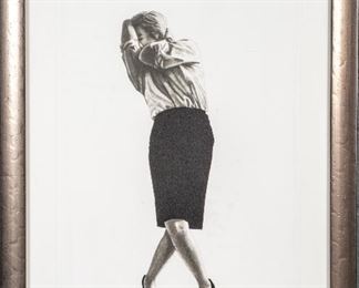 Robert Longo (American, B.1953) Contemporary Lithograph, "Single Dancer"