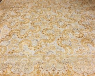 Pakistan Hand Knitted Wool & Silk Persian Design Rug 143" X 146," Purchased For $13K