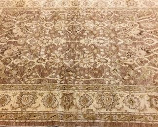 Hand Knotted Wool Indian Carpet, 116” X 79”