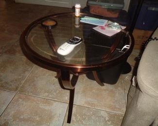 Copper side table