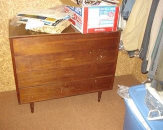Mid-century, four-drawer chest of drawers