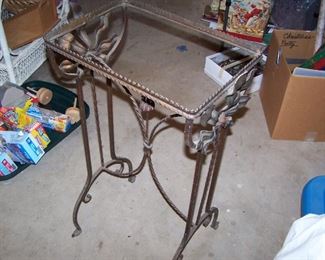 wrought iron aquarium stand