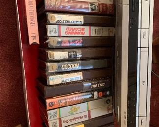 Lots of videos and dvds