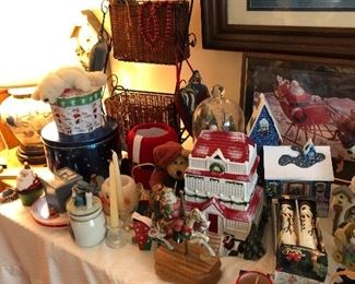 More cookie jars, candles and ornaments