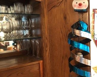 Snowman wind spinner