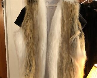 Faux fur vest womans 3x