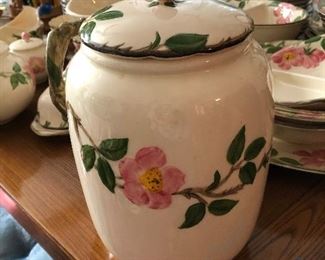 Franciscan Dessert Rose cookie jar