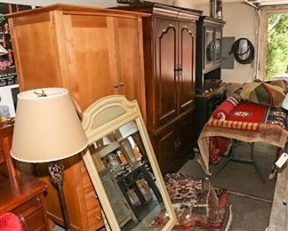 New armoires, dressers, mirror, rugs