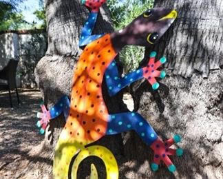 Giant outdoor lizard