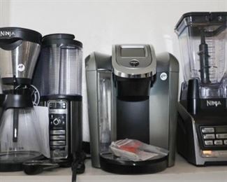 Keurig coffee makers, ninja blender