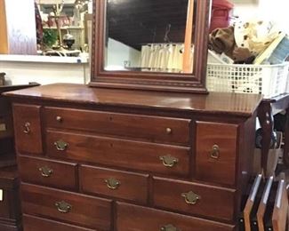 01 Ducks Unlimited Tall Cherry Dresser