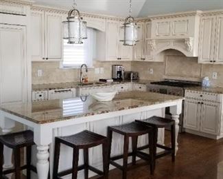 Gorgeous kitchen with island; cabinetry by Kahle's Kitchens