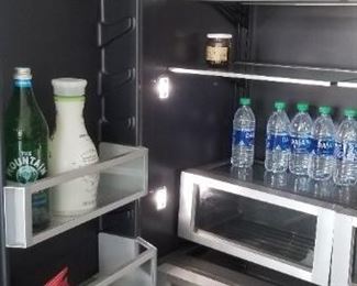 Jenn-Air fridge with black interior