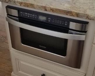 Sharp pull-out drawer microwave oven 