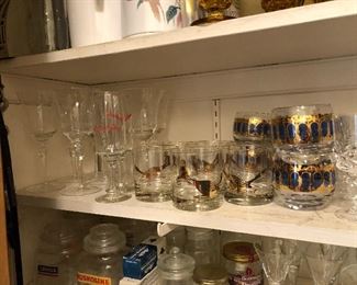 Vintage Glassware, culver, libby and more