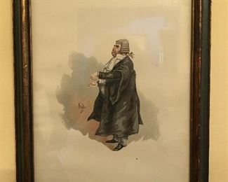 Set of Charles Dickens Character Sketches signed by KYD