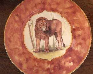 Email de Limoges à S. Marino I. Godinger Safari Series Lion Plate 7.5" EUC