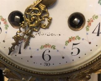 Antique French Mantle Clock Garniture set