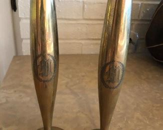 Brass Flutes dated 1877-1927 50 Years of marriage