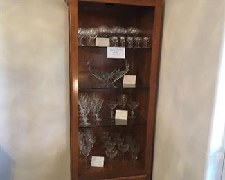 Baccarat Crystal Glasses, Baccarat Crystal Freeform Centerpiece, “ Festival” by Tiffin Franciscan Stemware, Circa 1940 “Floral & Wheat Design Stemware