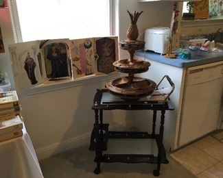 Philippines Carved Wooden Chip & Dip Centerpiece