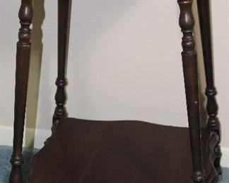 Depression Era Plant Stand 14 x 14 square top 29” Height