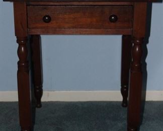 Vintage mahogany side/work table 23” x 23” x 29” H