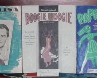 Vintage sheet music