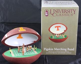 University Classic “University of Tennessee” Pigskin Marching Band fight song music box