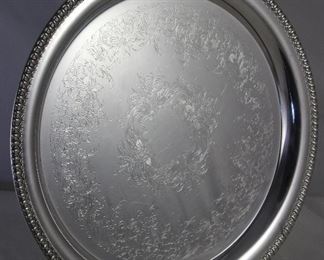 Wilcox Brandon Hall Silverplate 14” Round tray