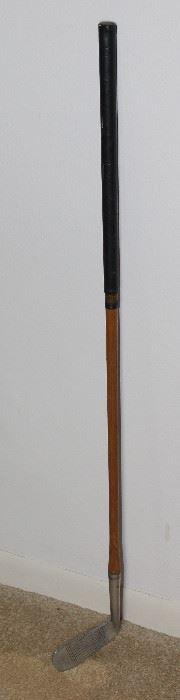 Vintage Wooden Shaft Golf Iron: Professional Golfers Association Standard 