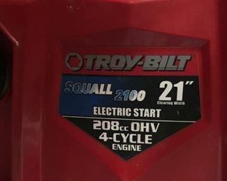 Troy-Bilt 21" Electric Start Snow Blower - Squall 2100