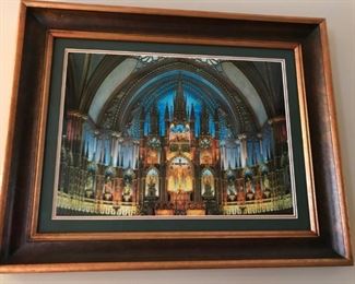 Stunning framed photo of Notre Dame Cathedral Altar